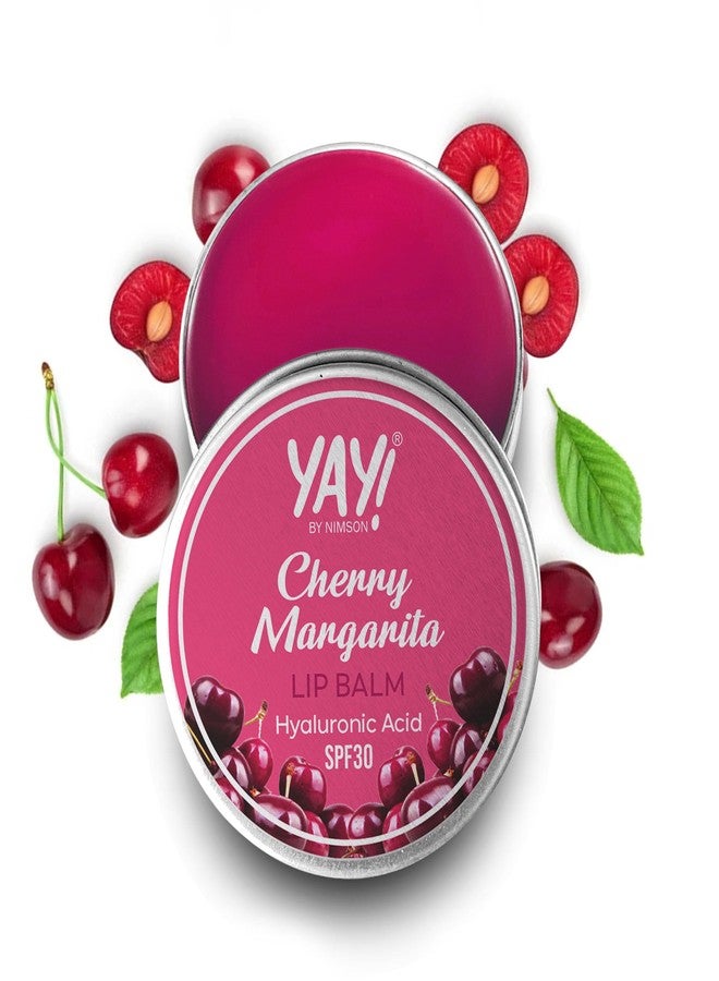 Nimson Yay! By Nimson Cherry Margarita Lip Balm, With Hyaluronic Acid with SPF 30, For Moisturised & Nourished Lips, Protects from Sun Damage, For Men and Women - 50g - Image 1